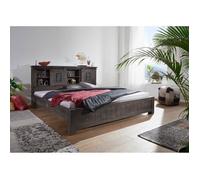 Lit double 160x200 Manguier laqué Whitewash RAILWAY N° 373