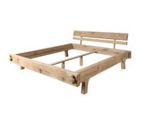 Lit double 200x200 Chêne huilé Bois naturel OAK HEART N° 04