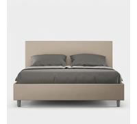 Lit double avec coffre 160x190 simili cuir moderne Adele M