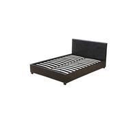 Habitat et Jardin - Lit double Carla avec coffre - 140 x 190 cm - Noir