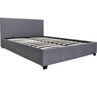 Lit double avec coffre "Carla" - 140 x 190 - Gris