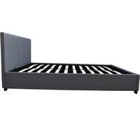 Lit double avec coffre ""Carla"" - 160 x 200 - Gris