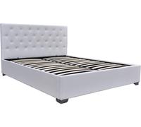 Lit double avec coffre "Tino" - 140 × 190 cm - Blanc