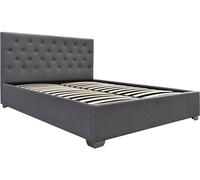 Lit double avec coffre ""Tino"" - 140 × 190 cm - Gris