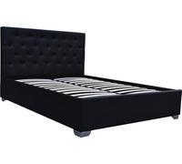 Lit double avec coffre 'Tino' - 180 x 200 cm - Noir