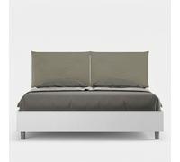 Lit double avec rangement 160x190cm coussins bois Egos Appia