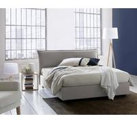 Lit Double Clio, Lit Coffre déhoussable avec tête de lit rembourrée et Cadre de lit Coffre, 100% Made in Italy, adapté pour Matelas 160x190 cm, Gris