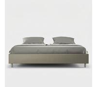 Lit double coffre 180 x 200 sommier king size Azelia K - Marron