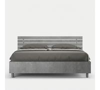 Lit double conteneur moderne gris 160x190cm Ankel Nod Concrete