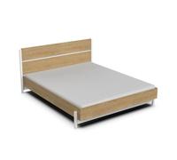 Lit double - Craft - Brun - Bois - 160x200 cm - Elégance