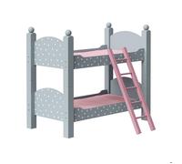 Lit double de poupée, Teamson Kids, gris/51 X 27 X 44