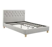 Lit double "Emmy" - 140 x 190 cm - Beige
