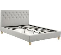 Lit double "Emmy" - 140 x 190 cm - Beige