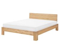 Lit double en bois clair 160 x 200 cm ROYAN
