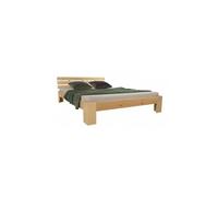 Lit double en bois futon 180x200 bois naturel