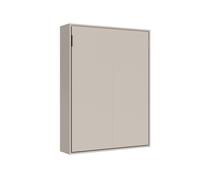 Lit double escamotable français de 140 cm dans le système vertical Versia Clay