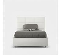 Lit double français 140x200 avec coffre design moderne Mika F