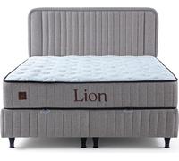 Lit double gris clair Chambre à coucher Meubles design Lit capitonné élégant