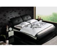 Lit double Lits avec USB Cuir Designer Mariage Lit moderne Cadre de lit Nouveau 1206