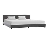 Lit Double scandinave - HOME - 6786Chic - Gris - Cadre de lit Style Moderne Sommier à Lattes