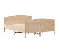 vidaXL Cadre de lit sans matelas 140x190 cm bois de pin massif 3216179