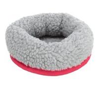 Lit douillet. Dimensions: ø13 cm x 4.5 cm par ex.: souris, hamsters Coloris: Aléatoire - Trixie - TR-62701 Gris G