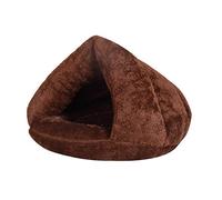 Lit Douillet pour Animal de Compagnie Couleur café : Niche Chaude et Douce pour Petits Animaux, Style Sac de Couchage, idéal pour Les Chats et Les Petits Chiens