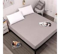 Lit Drap-Housse Doux Respirant Housse De Matelas Gris Queen/King/Twin/Full, Grey, 140x200x30cm