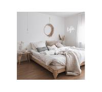 Lit ELAN en pin massif naturel avec sommier 160x200 - ELAN