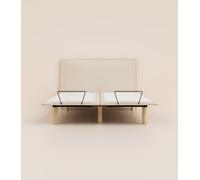 Lit électrique 160x200 cm - Beige- Acier recy onfort relaxant et personnalisé -Simple d'utilisation -Fabriqué en France - Tediber