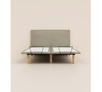 Lit électrique 180x200 cm - Gris- Acier recy onfort relaxant et personnalisé -Simple d'utilisation -Fabriqué en France - Tediber