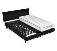 Lit Electrique Bultex Pop Art Sigma + Matelas Ion 2x80x200 Blanc