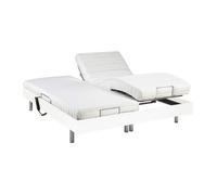 Lit électrique de relaxation tout plots + matelas latex - 2 x 80 x 200 cm - Blanc - CASSIOPEE III de YSMÉE