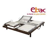 Lit electrique Ebac S50 90x190 Wengé G