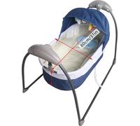 Lit électrique pour bébé, balancelle douce à 3 vitesses, capacité de charge 9 kg, bleu