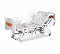 Lit électrique réglable avec télécommande, matelas respirant, haute capacité de charge pour soins à domicile et soins infirmiers