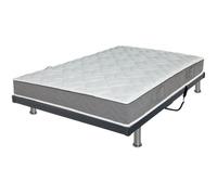 Lit électrique S50 + matelas Storm 120x190 - Marque - Modèle - Excellente indépendance de couchage - Gris - Neuf