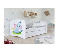 Lit éléphant blanc babydreams sans tiroir, sans matelas 140/70