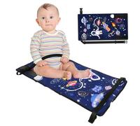 Lit en avion pour tout-petit, Lit de voyage du siège d'avion de 30x17 pouces pour enfants avec poche et ceinture, extension siège non glissante portable pour les enfants