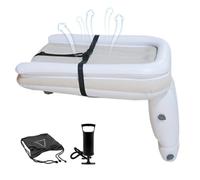 Lit en avion pour tout-petit, matelas de voyage gonflable avec côtés de sécurité, lit gonflable portable pour bébé pour voiture, train, voyage, sommeil pour plus de confort, facile à gonfler