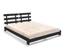 Lit en bois 180x200 - Aisha Classic Black - Pascall