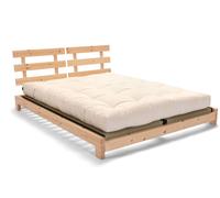 Lit en bois 180x200 - Aisha Classic Natura Tatami - Pascall