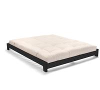 Lit en bois 90x200 - Aisha Basic Black - Pascall