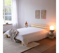 Lit en bois avec tête de lit 160x200cm finn