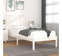 Lit en bois massif pin blanc 90x200 cm