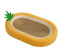 Lit en Carton pour Chat, Joli Bol Ovale pour Chat, lit de Salon à gratter de Grand diamètre, Tapis à gratter en Carton pour la Protection des Meubles d'intérieur
