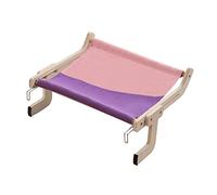Lit en lin et bois pour chat - Pour chat d'intérieur - Pour se reposer - Lit hamac ou canapé - Pour animal de compagnie - Présence d'un hamac de fenêtre