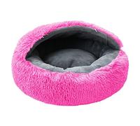 Lit en peluche moelleuse pour chat - Canapé de nidification super doux pour animaux de compagnie - Coussin confortable pour chiens et chats de taille moyenne et petite, endroit de sommeil confortable