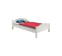 Lit en pin FLIMS, 100 x 200 cm, lasuré blanc Blanc, Blanc G