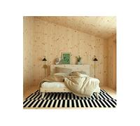 Lit en pin massif RETREAT BED 140x200 bois clair + matelas futon COMFORT écru - RETREAT BED